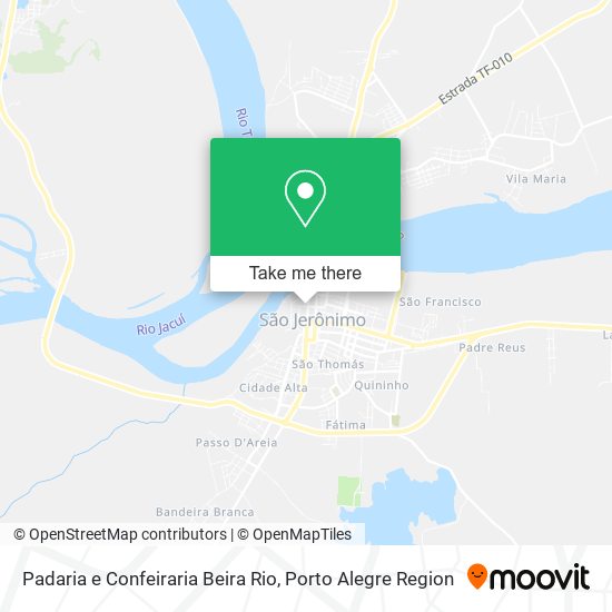 Padaria e Confeiraria Beira Rio map