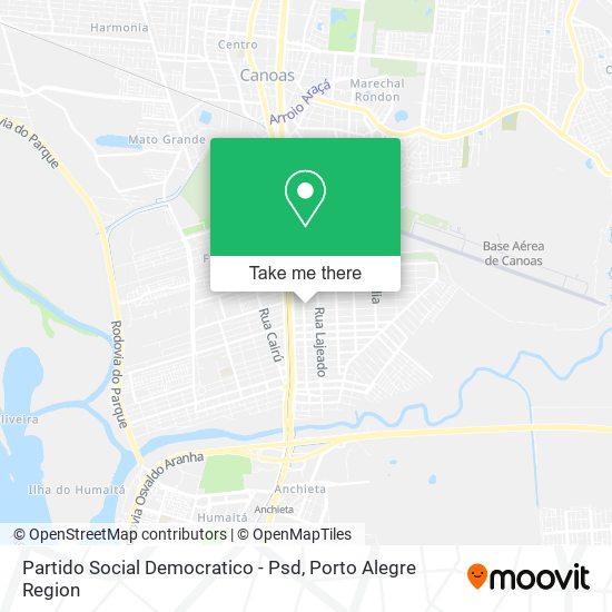 Partido Social Democratico - Psd map