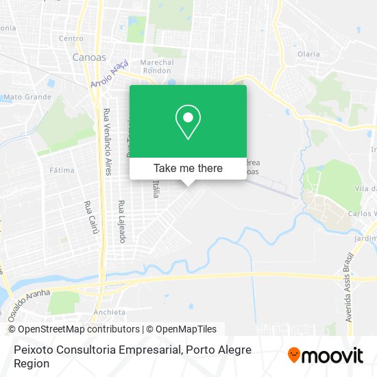 Mapa Peixoto Consultoria Empresarial