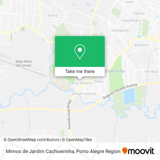 Mapa Mimos de Jardim Cachoeirinha