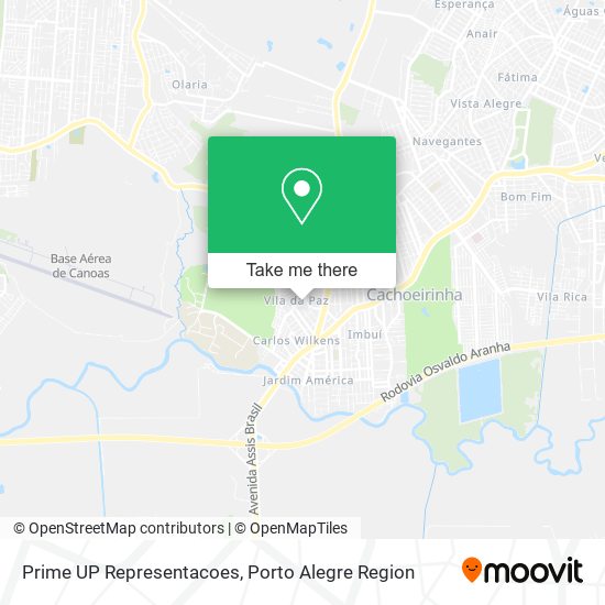 Prime UP Representacoes map