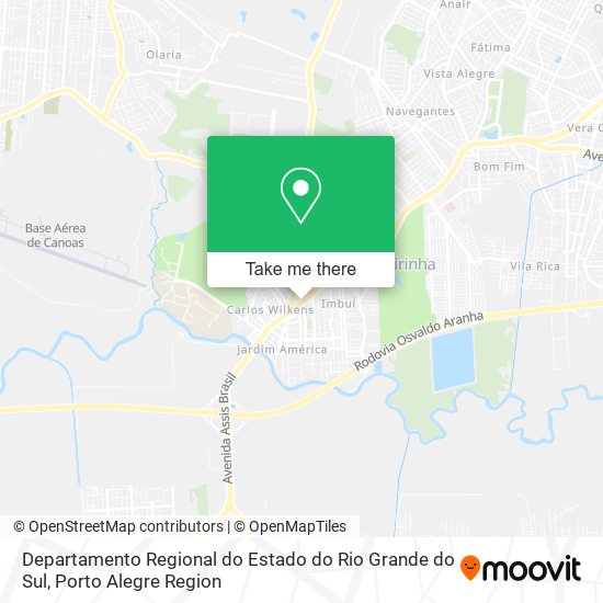 Departamento Regional do Estado do Rio Grande do Sul map