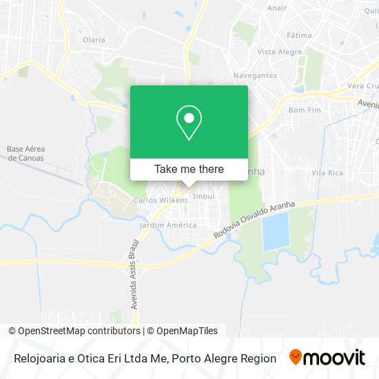 Relojoaria e Otica Eri Ltda Me map