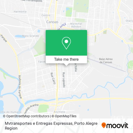 Mvtransportes e Entregas Expressas map