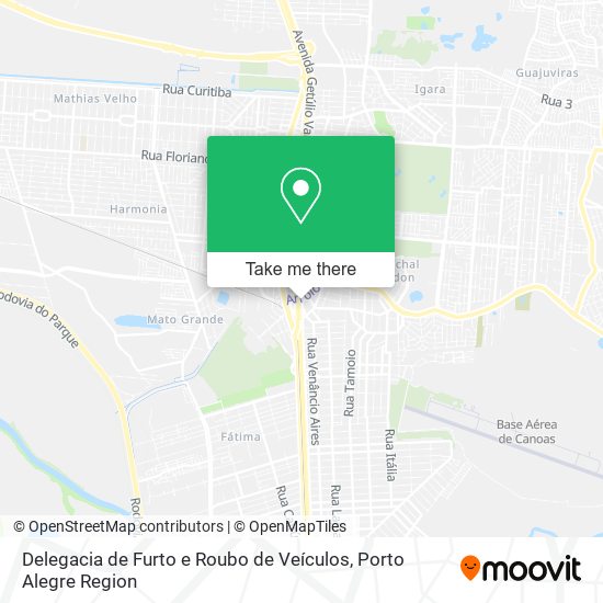 Mapa Delegacia de Furto e Roubo de Veículos