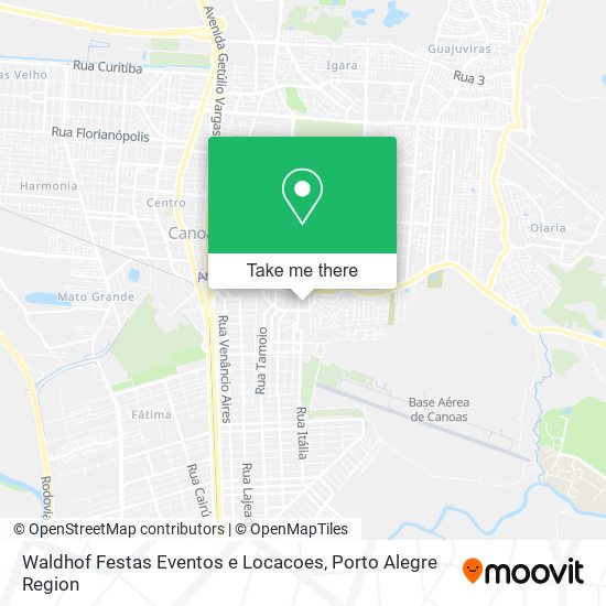 Mapa Waldhof Festas Eventos e Locacoes