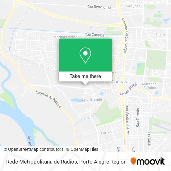 Rede Metropolitana de Radios map