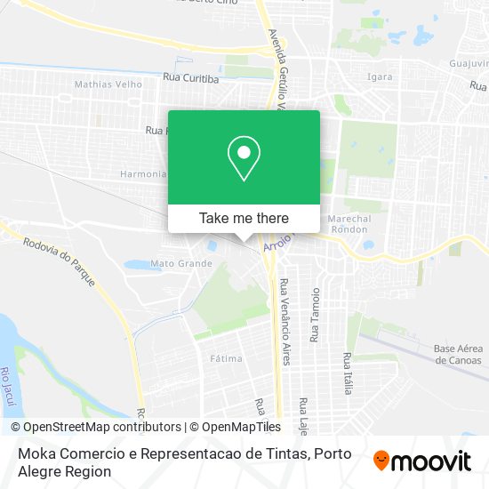 Mapa Moka Comercio e Representacao de Tintas