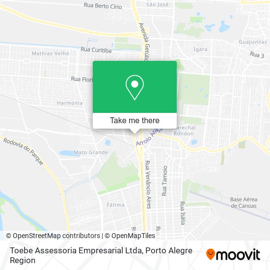 Mapa Toebe Assessoria Empresarial Ltda