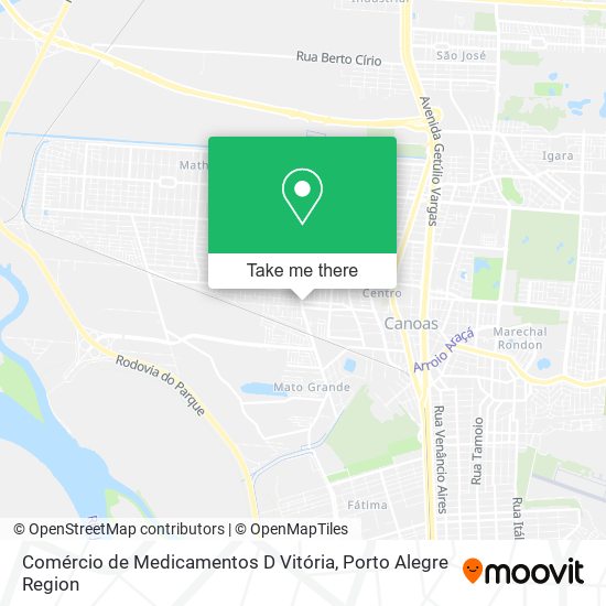 Mapa Comércio de Medicamentos D Vitória