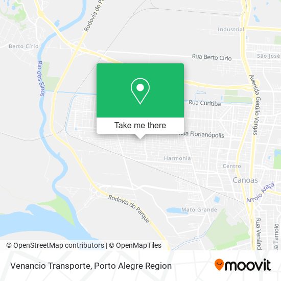 Venancio Transporte map