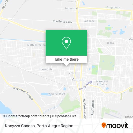 Mapa Konyzza Canoas