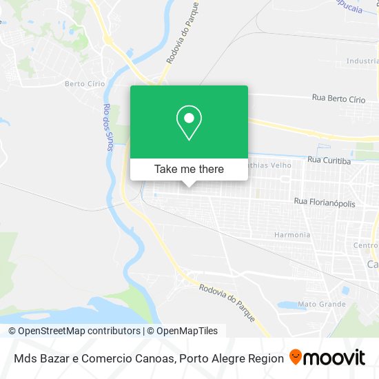 Mapa Mds Bazar e Comercio Canoas