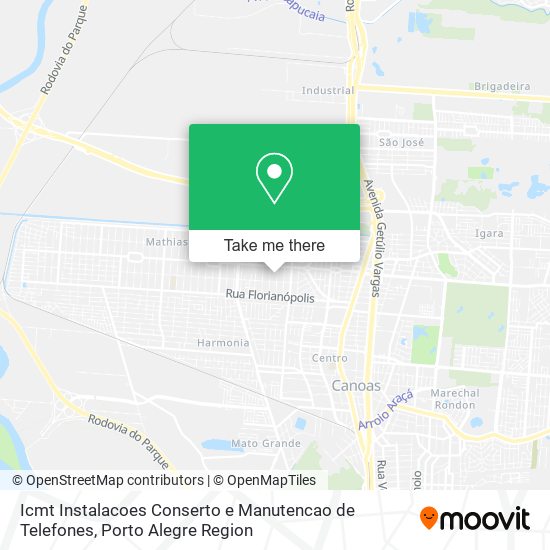 Icmt Instalacoes Conserto e Manutencao de Telefones map