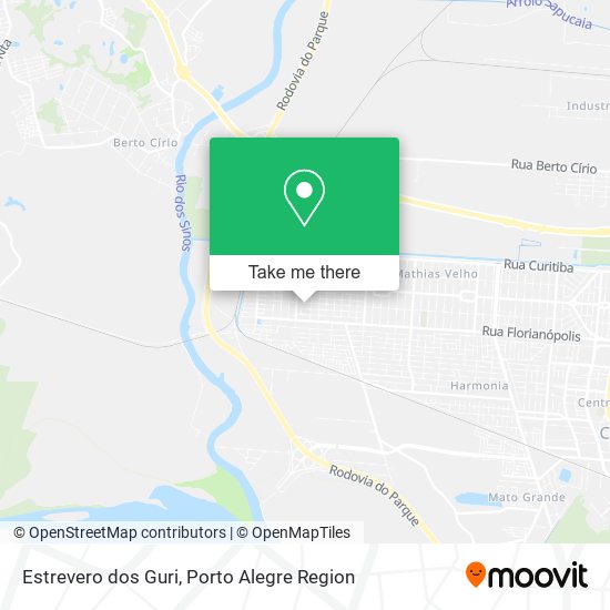 Estrevero dos Guri map