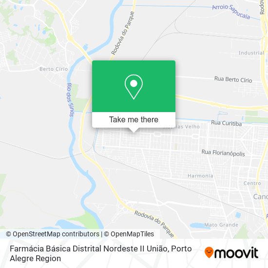 Mapa Farmácia Básica Distrital Nordeste II União