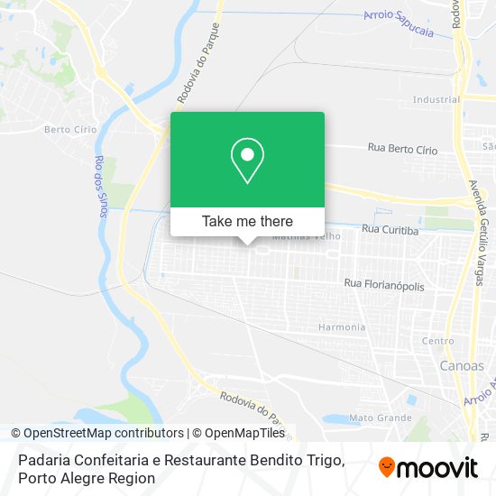 Padaria Confeitaria e Restaurante Bendito Trigo map