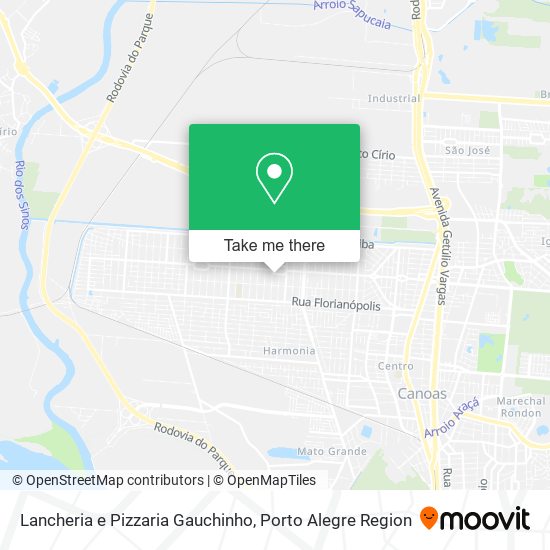 Lancheria e Pizzaria Gauchinho map