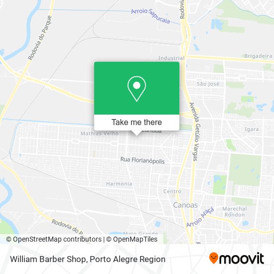 William Barber Shop map