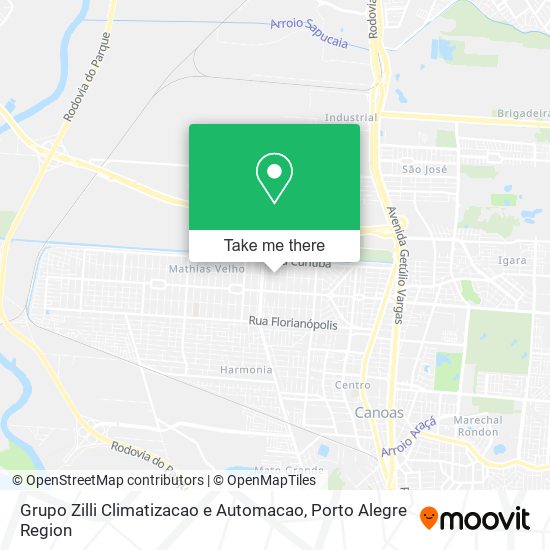 Grupo Zilli Climatizacao e Automacao map