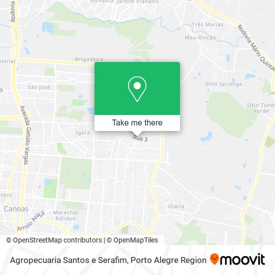 Agropecuaria Santos e Serafim map