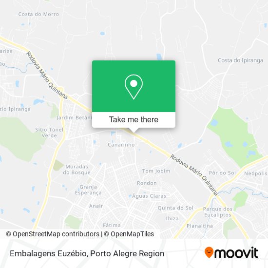 Embalagens Euzébio map