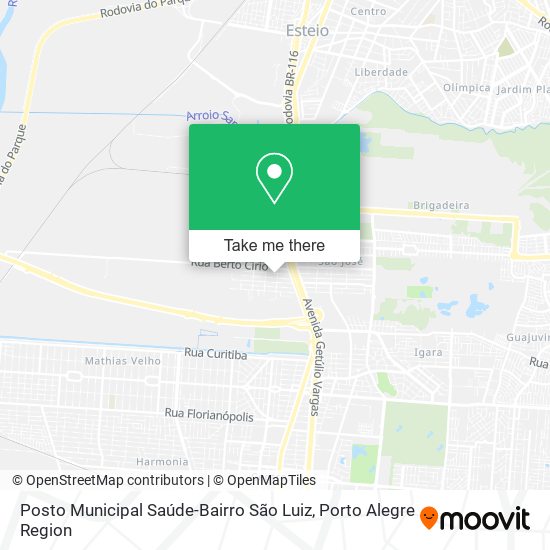 Posto Municipal Saúde-Bairro São Luiz map