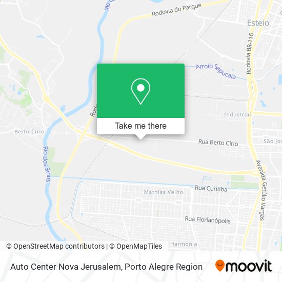 Mapa Auto Center Nova Jerusalem