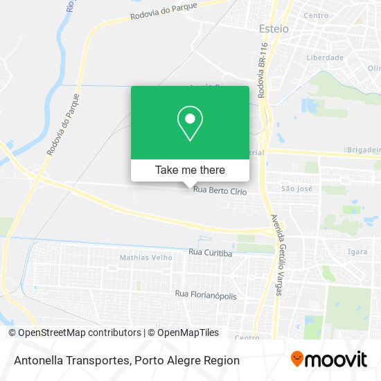 Antonella Transportes map