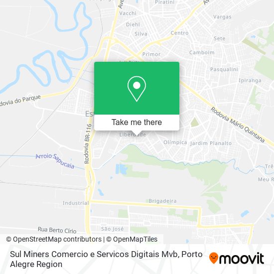 Mapa Sul Miners Comercio e Servicos Digitais Mvb