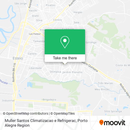 Muller Santos Climatizacao e Refrigerac map