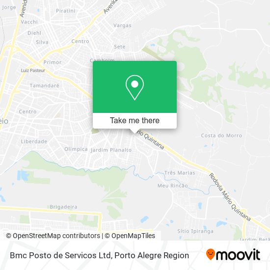 Mapa Bmc Posto de Servicos Ltd