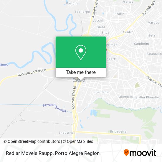 Redlar Moveis Raupp map