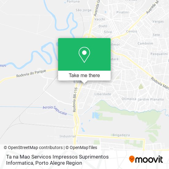 Mapa Ta na Mao Servicos Impressos Suprimentos Informatica