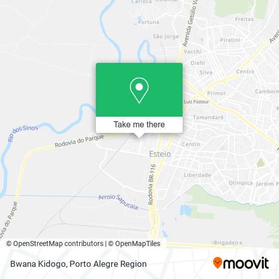 Bwana Kidogo map