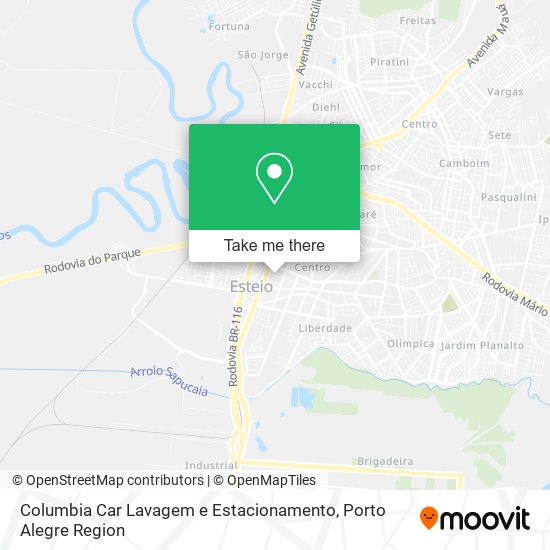 Mapa Columbia Car Lavagem e Estacionamento