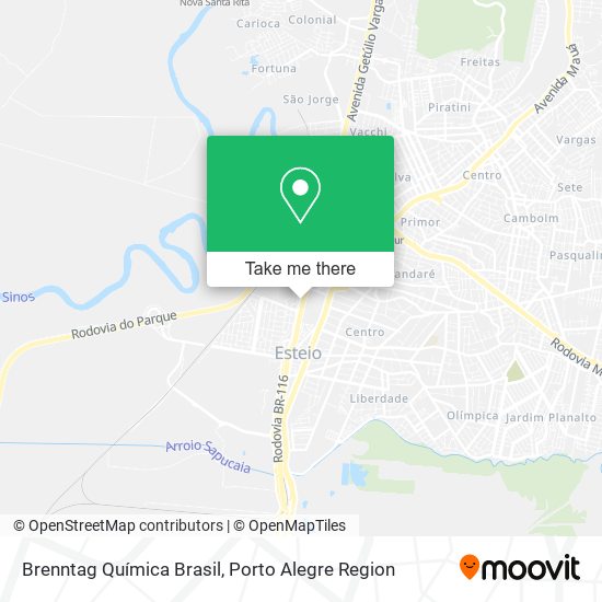 Brenntag Química Brasil map