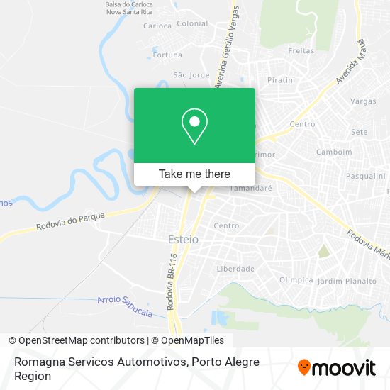 Mapa Romagna Servicos Automotivos