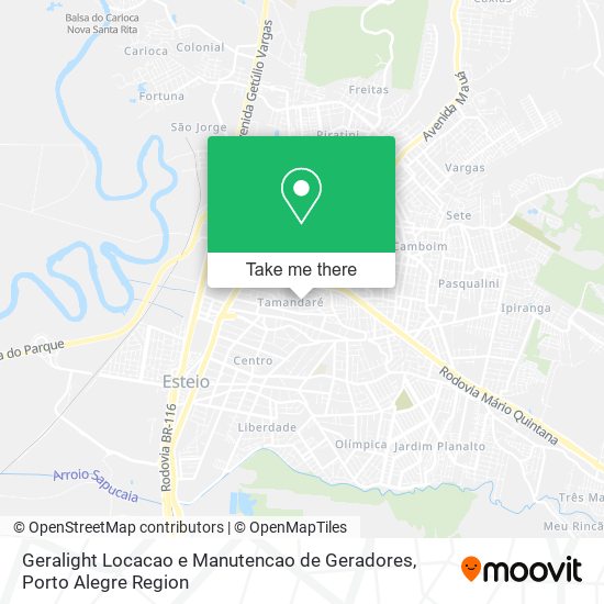 Mapa Geralight Locacao e Manutencao de Geradores