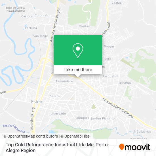 Top Cold Refrigeração Industrial Ltda Me map