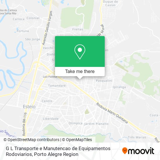 Mapa G L Transporte e Manutencao de Equipamentos Rodoviarios