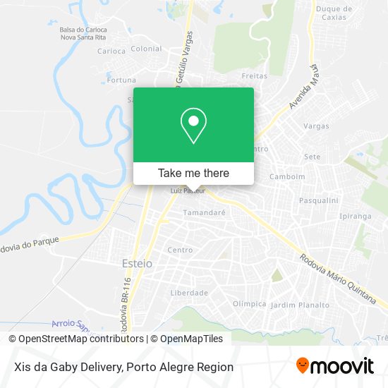 Xis da Gaby Delivery map