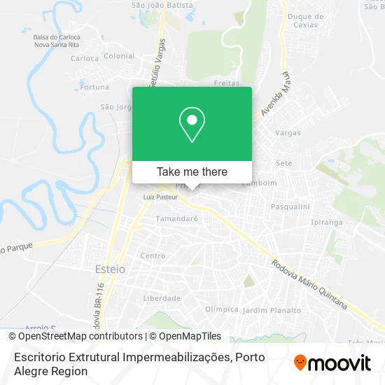 Escritorio Extrutural Impermeabilizações map