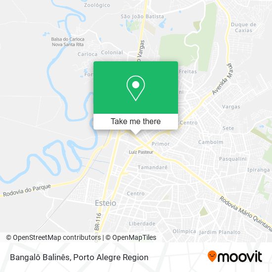 Bangalô Balinês map