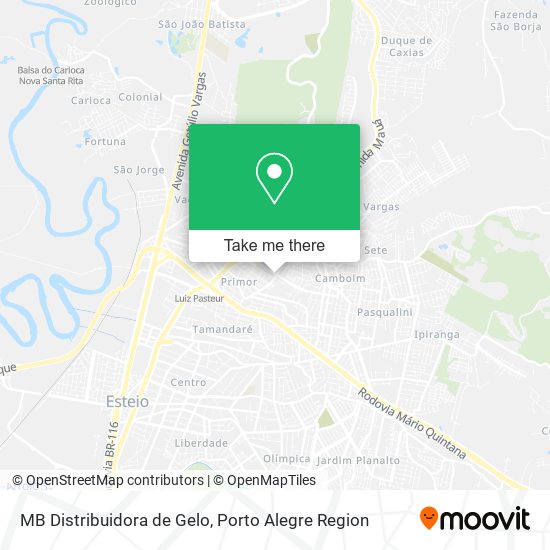 MB Distribuidora de Gelo map