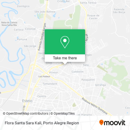 Flora Santa Sara Kali map