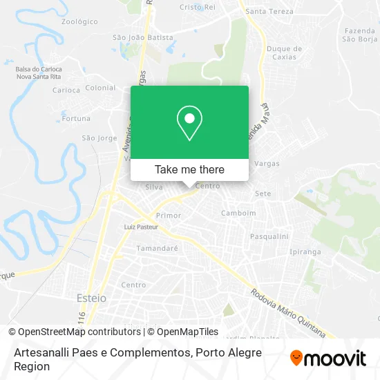 Artesanalli Paes e Complementos map