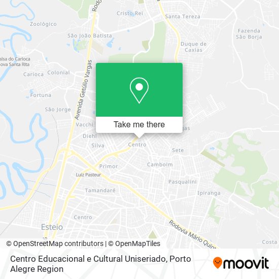 Centro Educacional e Cultural Uniseriado map