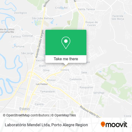 Mapa Laboratório Mendel Ltda