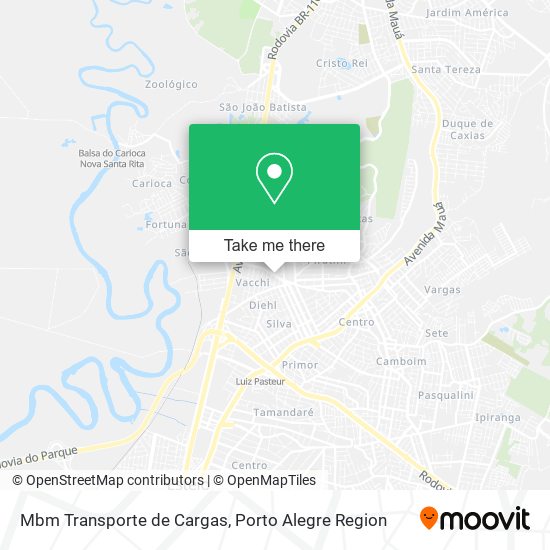 Mbm Transporte de Cargas map